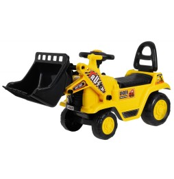 Kids Push Toy Ride-On Bulldozer with Helmet