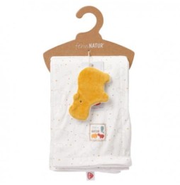 Hippo Jersey Blanket, Nature Collection