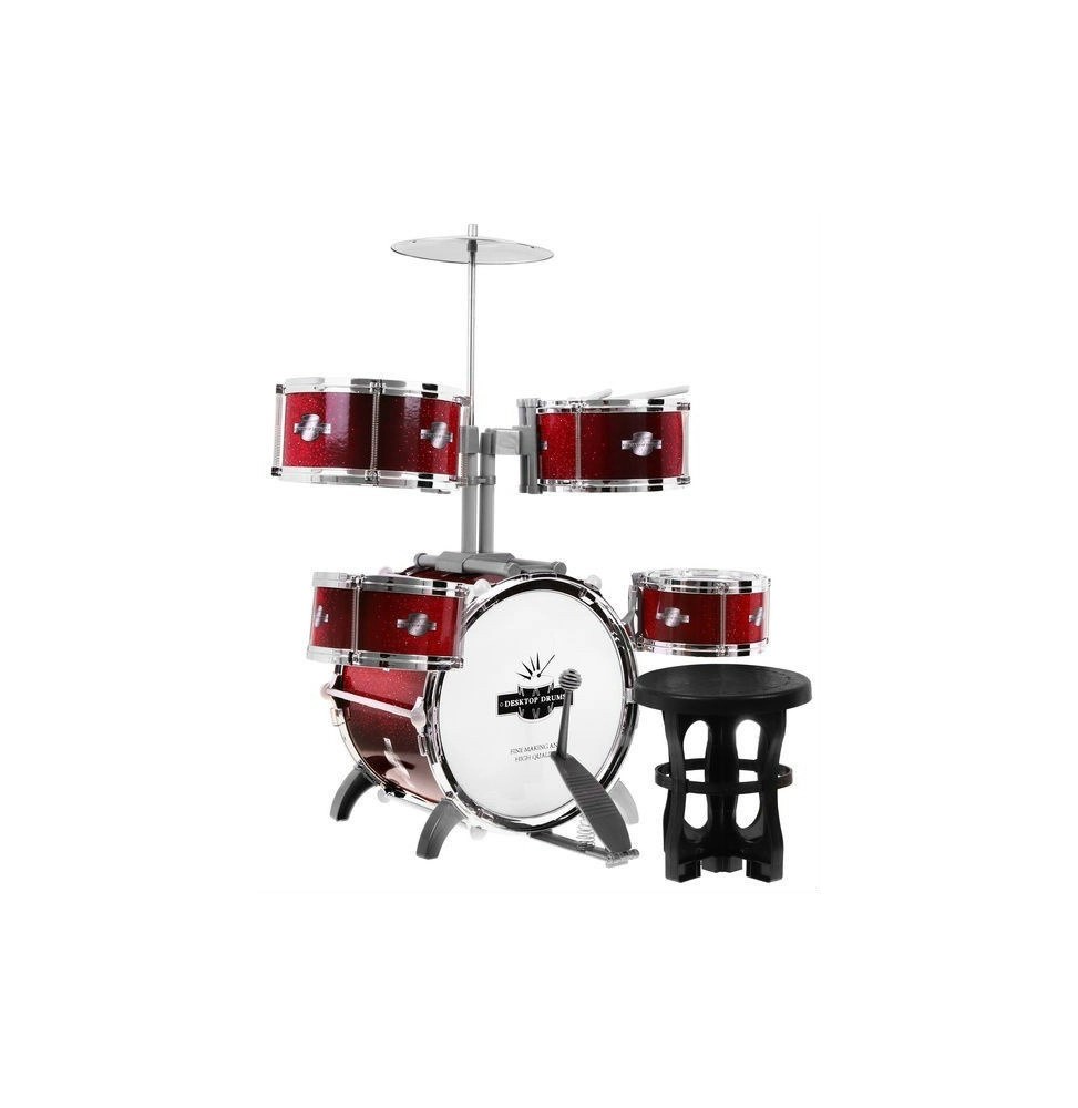 Set de percuție pentru copii cu 5 tobe și taler