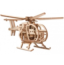 Puzzle mecanice din lemn 3D - Elicopter