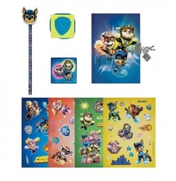 Notebook with Stickers, Stamp and Pencil Paw Patrol