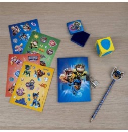 Notebook with Stickers, Stamp and Pencil Paw Patrol