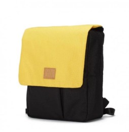 My Bag's Eco Backpack Black/Ochre - Eco-Friendly