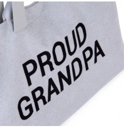 Childhome geanta grandpa bag kanvas gri pentru bunici