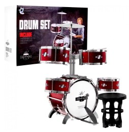 Set de percuție pentru copii cu 5 tobe și taler