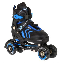 4in1 Kids Skates, Rollerblades, Ice Skates Blue