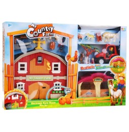 Happy Farm Set for Kids 3+ with Barn and Tractor