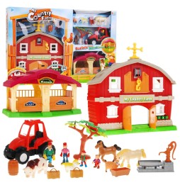 Happy Farm Set for Kids 3+ with Barn and Tractor