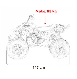 Quad cu motor Renegade Hiperfect 125cc galben