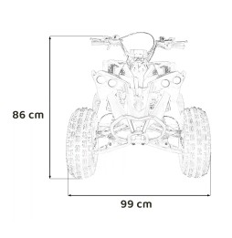 Quad cu motor Renegade Hiperfect 125cc galben