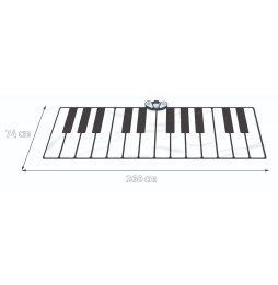 Duża mata muzyczna keyboard dla dzieci z trybem nagrywania