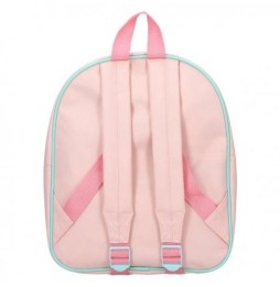 3D Stitch Preschool Backpack, Mint Green and Pink