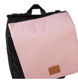 My Bag's Eco Backpack Black/Pink - Replaceable Flap