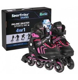 4-in-1 Kids Roller and Ice Skates Size 34-38 Pink