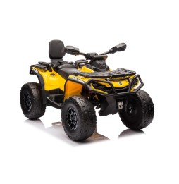 Can Am Outlander ATV Yellow with MP3 and Bluetooth