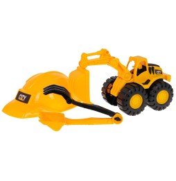 Set excavator + cască pentru copii