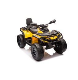 Can Am Outlander ATV Yellow with MP3 and Bluetooth