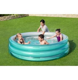 Large Kids' Pool 6+ BESTWAY 201x53 with Repair Patch