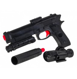 Pistol cu bile pentru copii 6+ cu accesorii