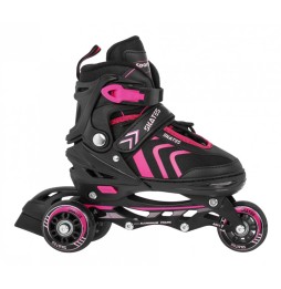 4-in-1 Kids Roller and Ice Skates Size 34-38 Pink