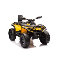 Can Am Outlander ATV Yellow with MP3 and Bluetooth