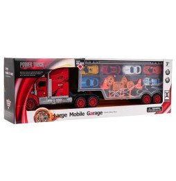 Truck garage with cars for kids - toy set