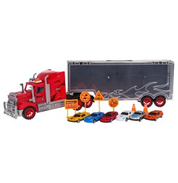 Truck garage with cars for kids - toy set