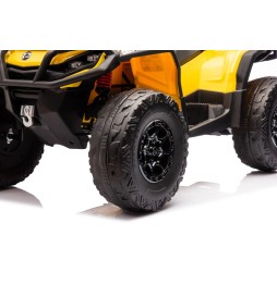 Can Am Outlander ATV Yellow with MP3 and Bluetooth