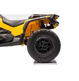 Can Am Outlander ATV Yellow with MP3 and Bluetooth