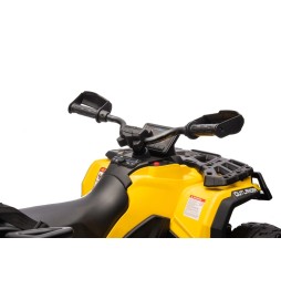 Can Am Outlander ATV Yellow with MP3 and Bluetooth