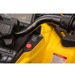 Can Am Outlander ATV Yellow with MP3 and Bluetooth