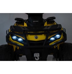 Quad Can Am Outlander ATV galben MP3 Bluetooth