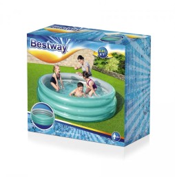 Large Kids' Pool 6+ BESTWAY 201x53 with Repair Patch