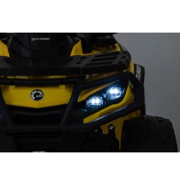 Can Am Outlander ATV Yellow with MP3 and Bluetooth