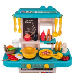 Blue Kitchen Playset with Lights