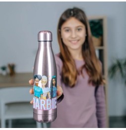 Butelka termiczna z motywem Barbie, 450 ml, różowy