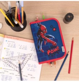 Spider-Man Pencil Case with Supplies for Kids