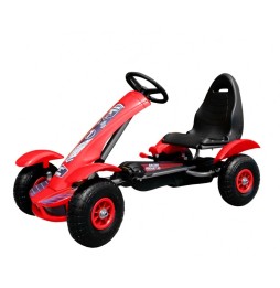 Racing XL Pedal Go-Kart for Kids with Inflatable Wheels