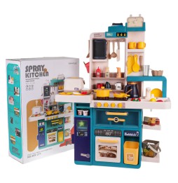 Interactive kitchen set for kids with sound and light