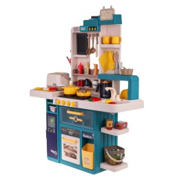 Interactive kitchen set for kids with sound and light