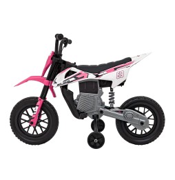 Pink Battery-Powered Kids Motor with Audio Panel