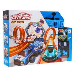 Extreme Race Track with Loops and Launcher for Kids