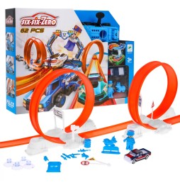 Extreme Race Track with Loops and Launcher for Kids