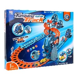 Interactive Race Track with Tunnel for Kids