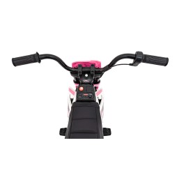 Pink Battery-Powered Kids Motor with Audio Panel