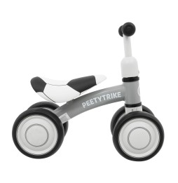 PettyTrike White 4-Wheel Balance Bike for Kids