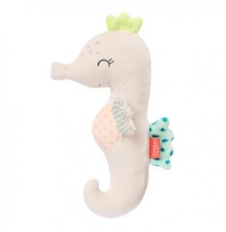 Muslin Diapers and Rattle Toy, Seahorse