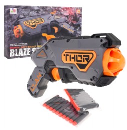 Manulany pistolet Blaze Storm dla dzieci 8+ szary