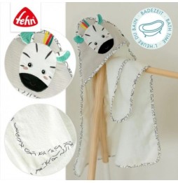 Zebra Hooded Towel for Children