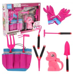 Pink Little Gardener Set for Kids 3+